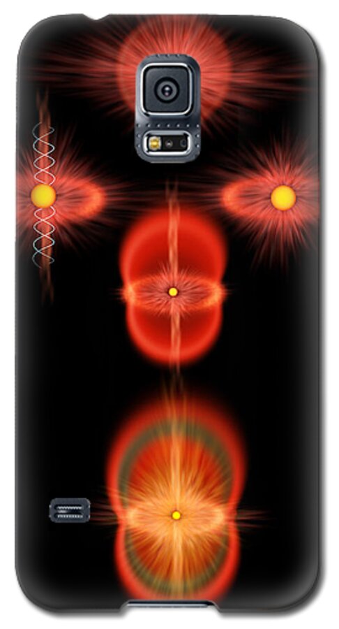 Space Galaxy S5 Case featuring the painting The Cat's Eye Nebula by Don Dixon