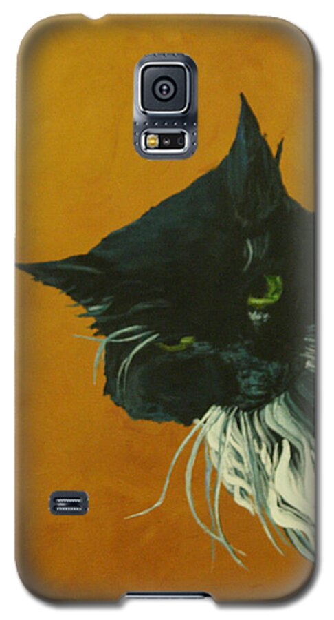 Cat Galaxy S5 Case featuring the painting The Doof by Wendy Shoults