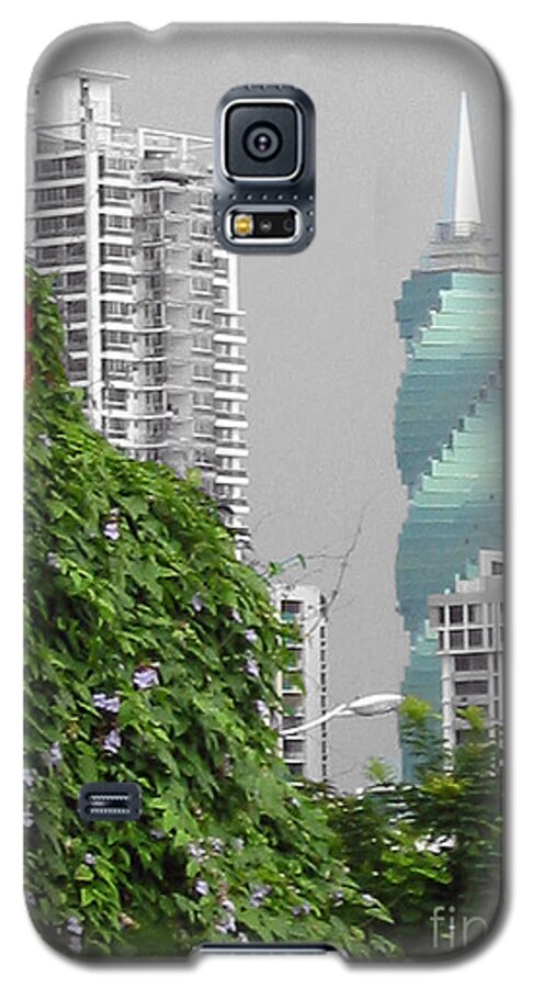 Panama Galaxy S5 Case featuring the digital art The Green Season in Panama by Julia Springer