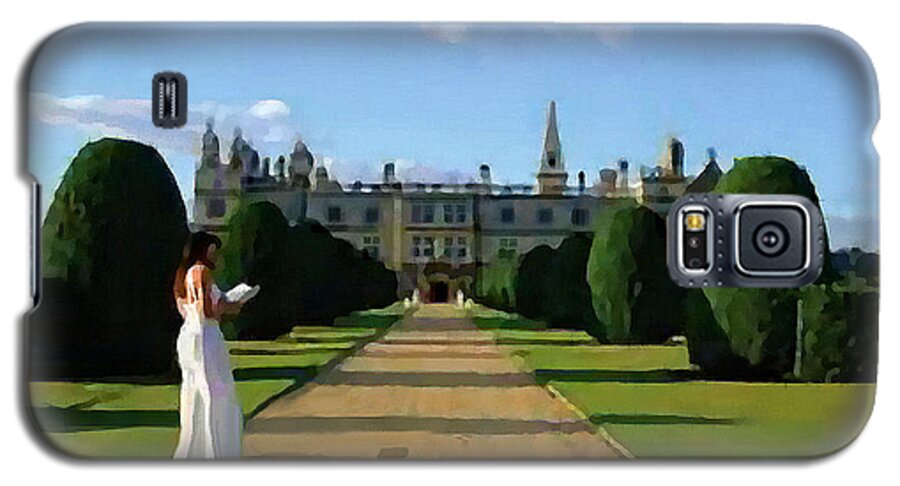 England Galaxy S5 Case featuring the painting The Lady of Burghley House by Jann Paxton