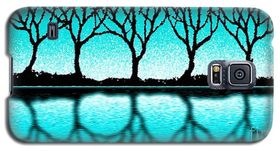 Cristopher Ernest Galaxy S5 Case featuring the digital art The Seven Trees by Cristophers Dream Artistry