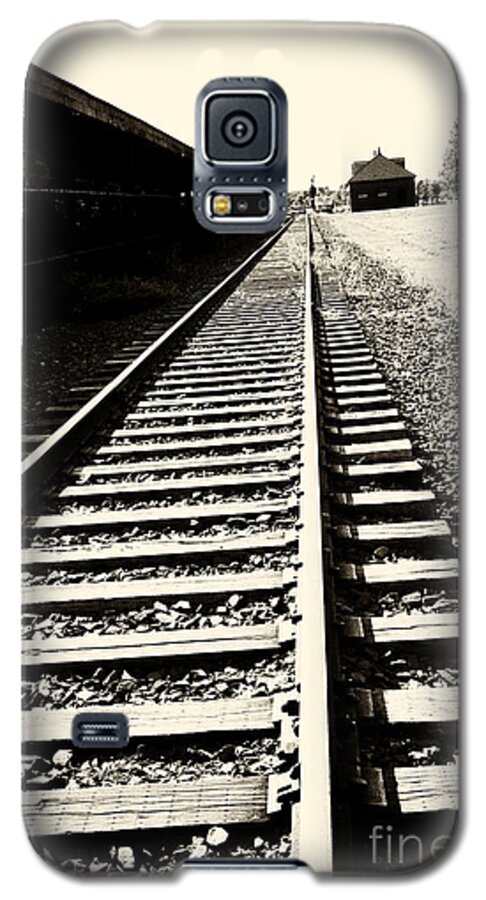 Train Galaxy S5 Case featuring the photograph Tracks Of Our Ancestors by Leslie Leda