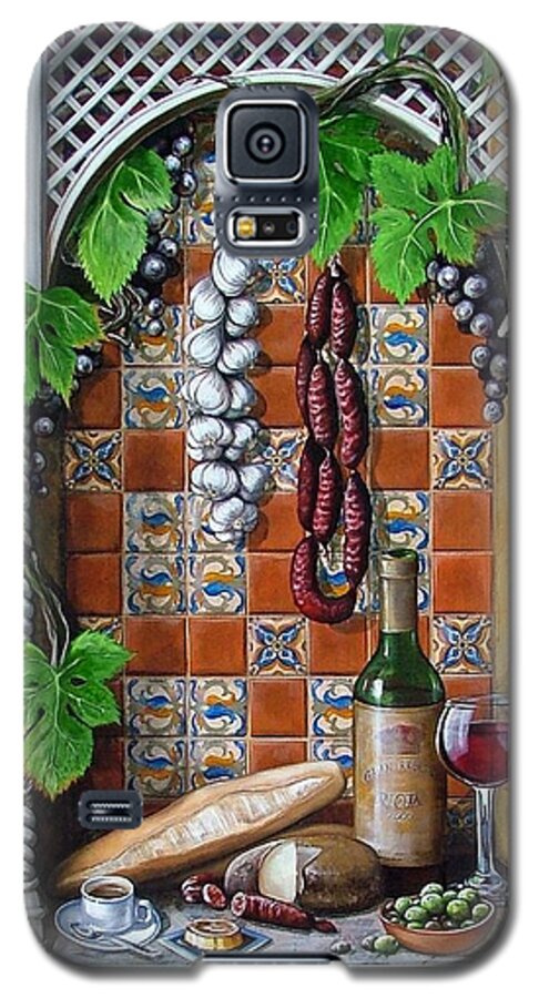 Spanish Galaxy S5 Case featuring the painting Traditions by Joan Garcia