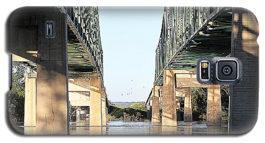 Bridge Galaxy S5 Case featuring the photograph Twin Bridges by Elizabeth Winter
