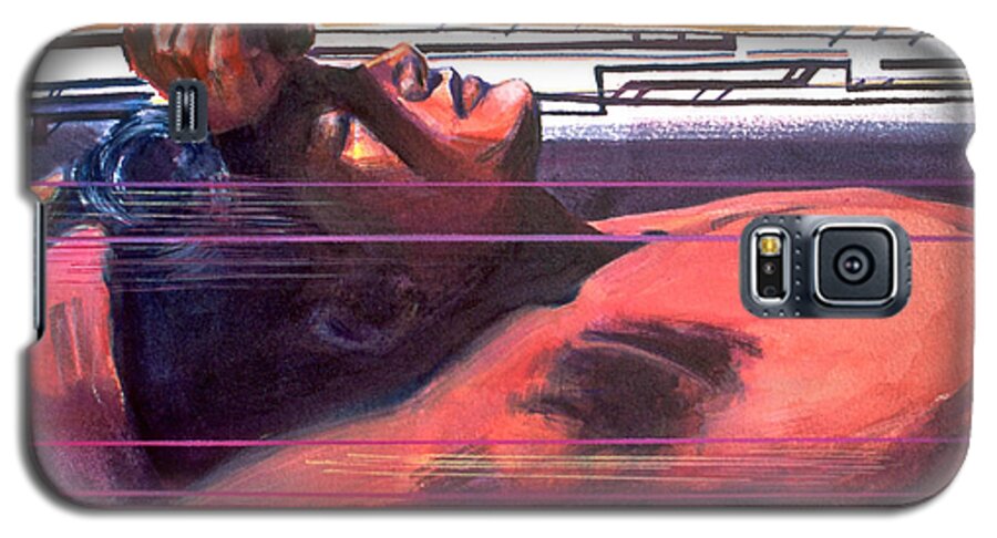 Rene Capone Galaxy S5 Case featuring the painting Under Lying Currents by Rene Capone