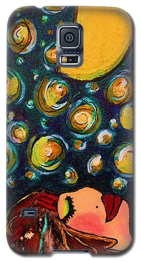 Fine Art Galaxy S5 Case featuring the painting VanGogh Dreams by Laura Grisham