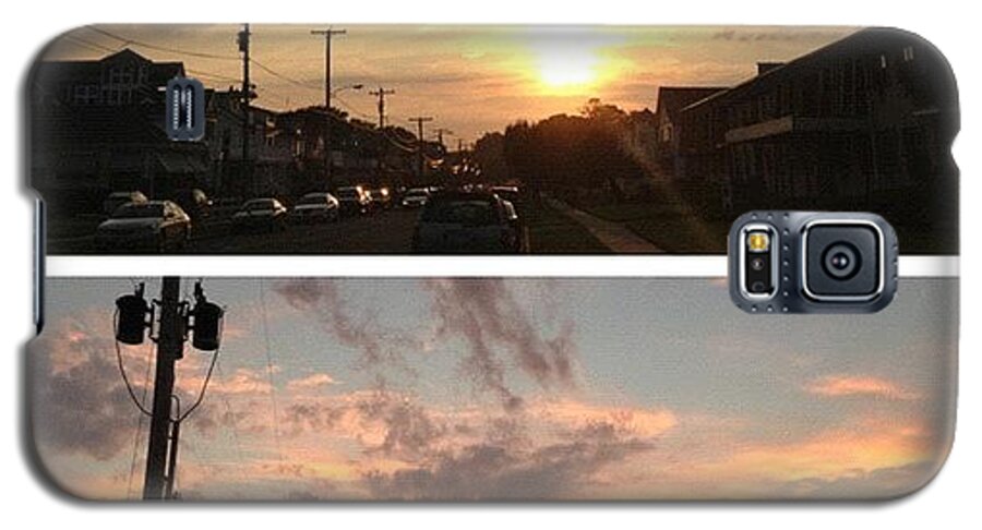 Beautiful Galaxy S5 Case featuring the photograph Watching The #sunset In #belmar After by Johnny Kucera