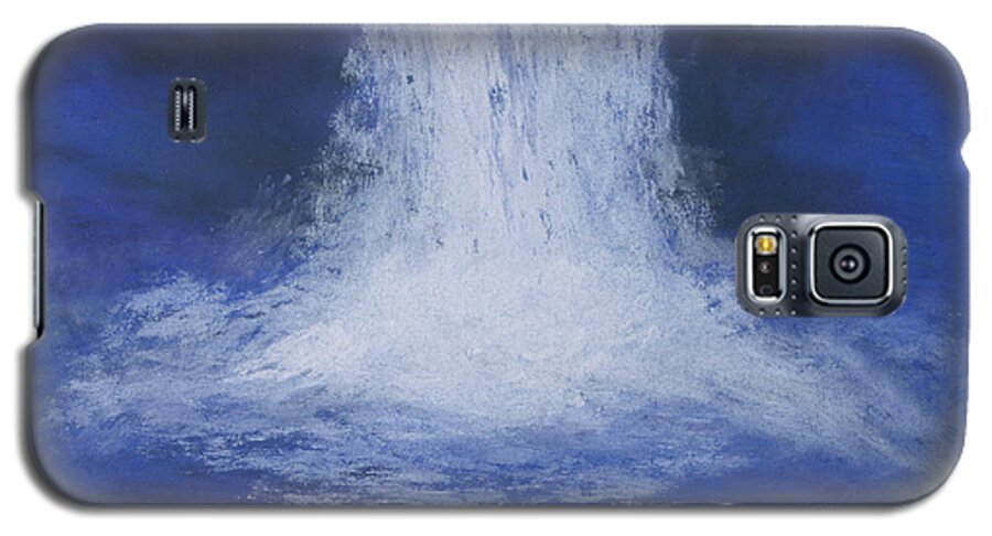 Waterfall Galaxy S5 Case featuring the pastel Waterfall by Ginny Neece