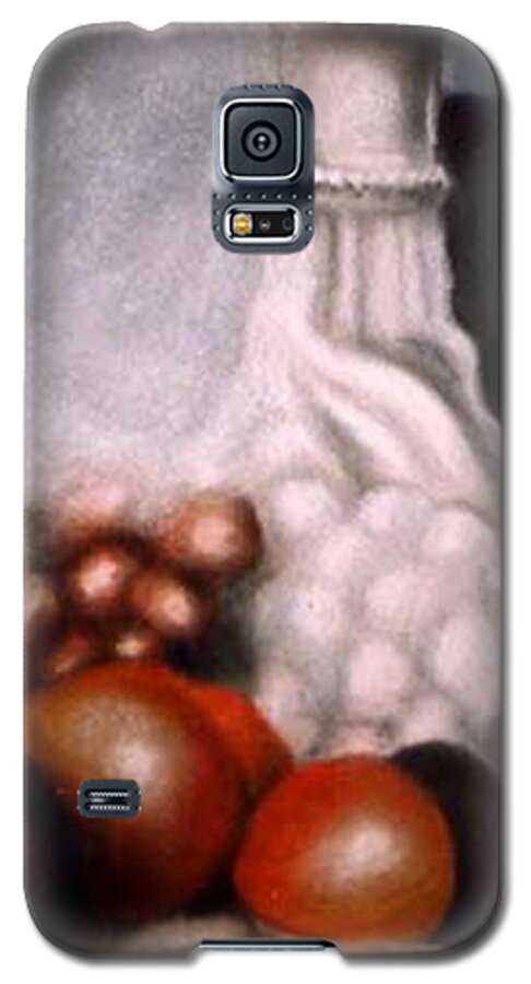 Pasatel Still Life Galaxy S5 Case featuring the painting White Carafe by Jordana Sands