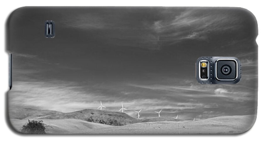 Landscape Galaxy S5 Case featuring the photograph Windmills in the Distant Hills by Kathleen Grace