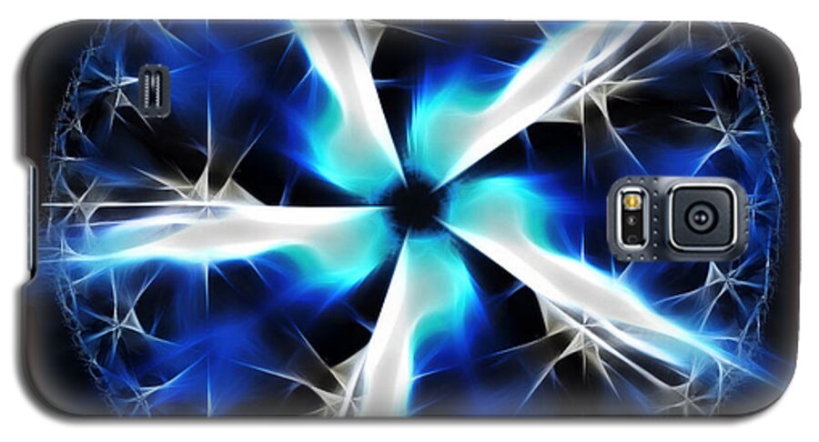 Mandala Galaxy S5 Case featuring the digital art Wings Of Abyss by Danuta Bennett