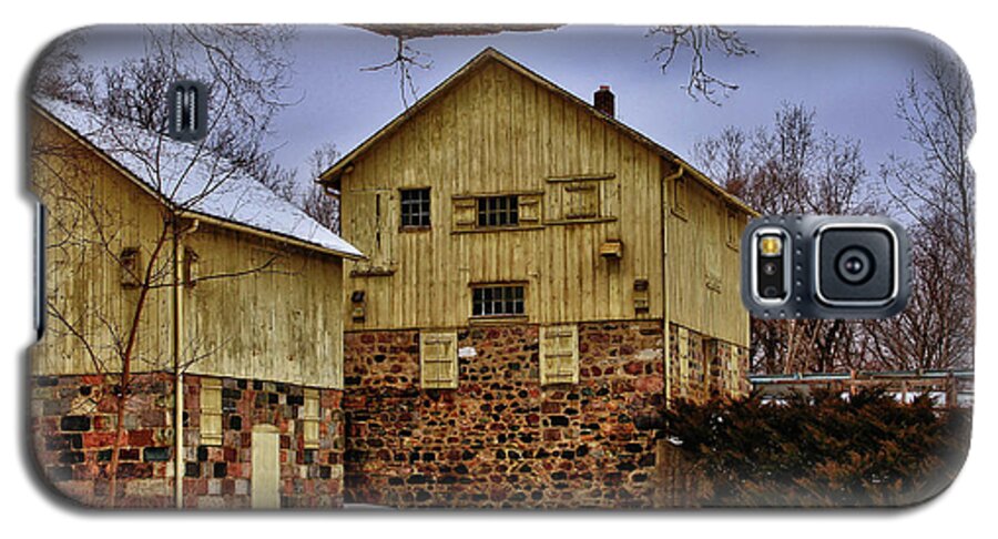 Grist Mill Galaxy S5 Case featuring the photograph Winters Mill by Rachel Cohen
