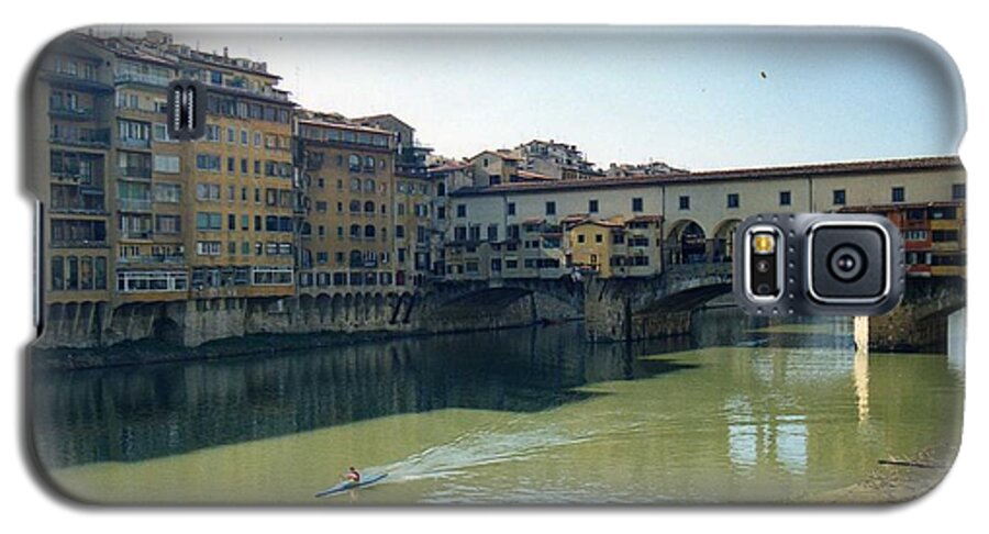 Arno Galaxy S5 Case featuring the photograph Arno River in Florence Italy by Marna Edwards Flavell