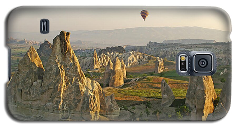 Turkey Galaxy S5 Case featuring the photograph Ballooning in Cappadocia #1 by Michele Burgess