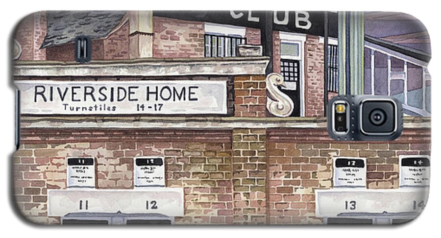 Craven Cottage Epl British Fulham Fc London Football Soccer Demspey Keller Mcbride Ffc Galaxy S5 Case featuring the painting Craven Cottage #1 by Scott Nelson