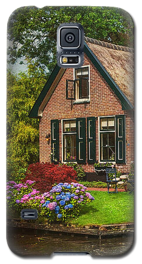 Netherlands Galaxy S5 Case featuring the photograph Fairytale House. Giethoorn. Venice of the North #1 by Jenny Rainbow