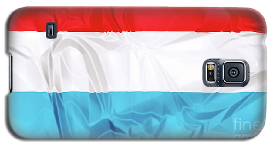 Luxembourg Galaxy S5 Case featuring the digital art Flag of Luxembourg #1 by Benny Marty
