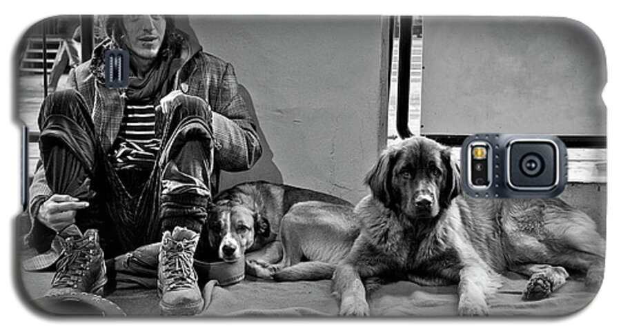 B&w Galaxy S5 Case featuring the photograph For the Love of Dog #1 by Sonny Marcyan