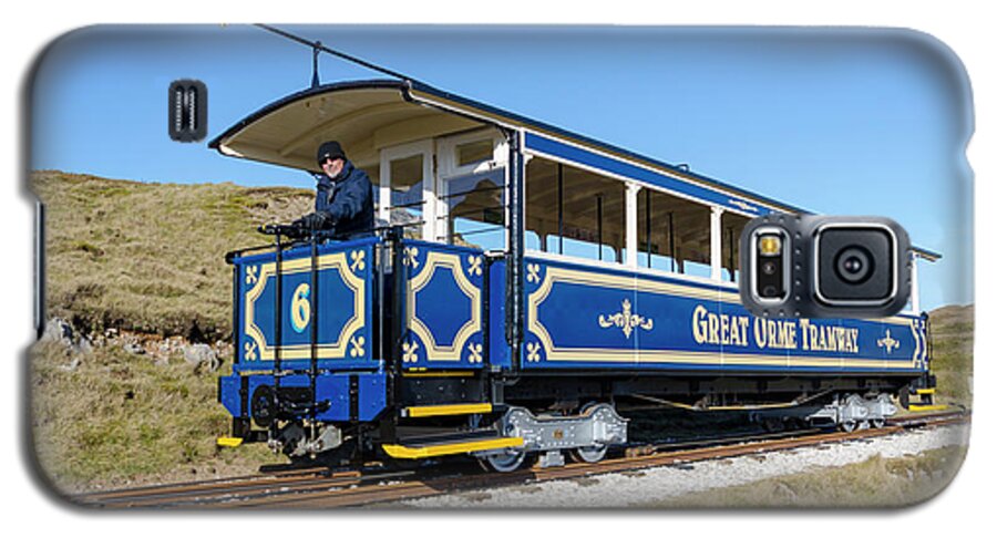 Tram Galaxy S5 Case featuring the photograph Great Orme tram #1 by Steev Stamford