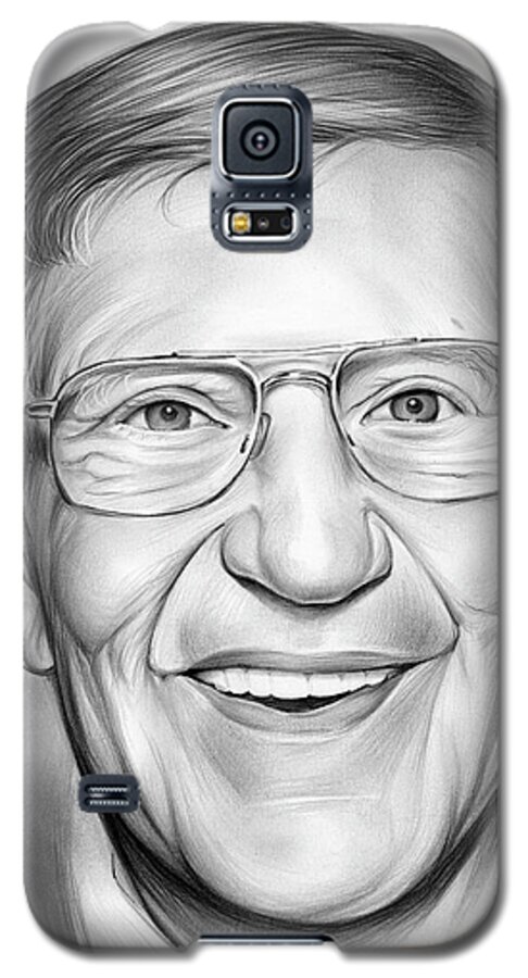 Lou Holtz Galaxy S5 Case featuring the drawing Lou Holtz #1 by Greg Joens
