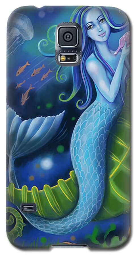 Mermaid Galaxy S5 Case featuring the digital art Mermaid by Valerie White