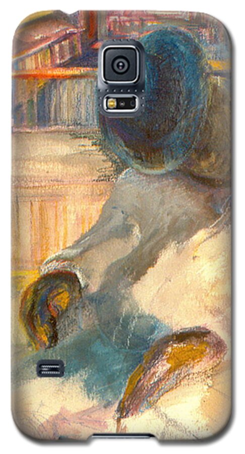 Watercolor Galaxy S5 Case featuring the painting Mr Hunters Porch by Daun Soden-Greene
