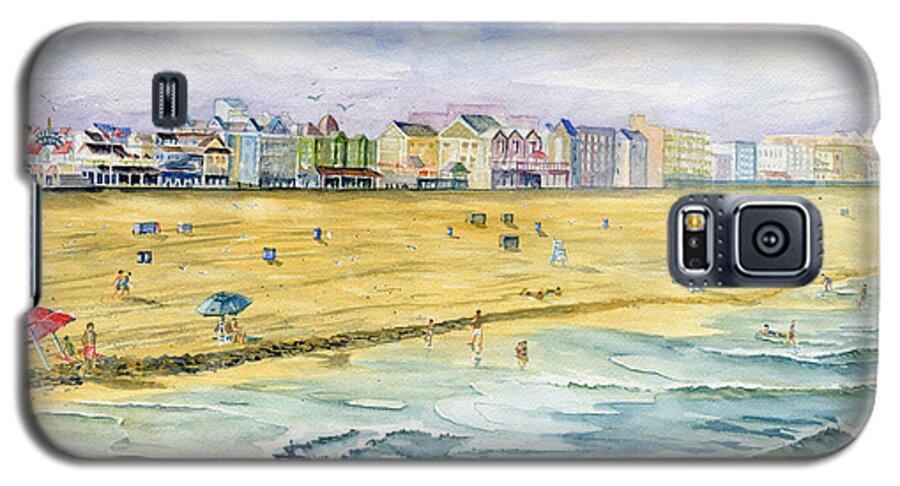 Ocean City Maryland Galaxy S5 Case featuring the painting Ocean City Maryland #2 by Melly Terpening