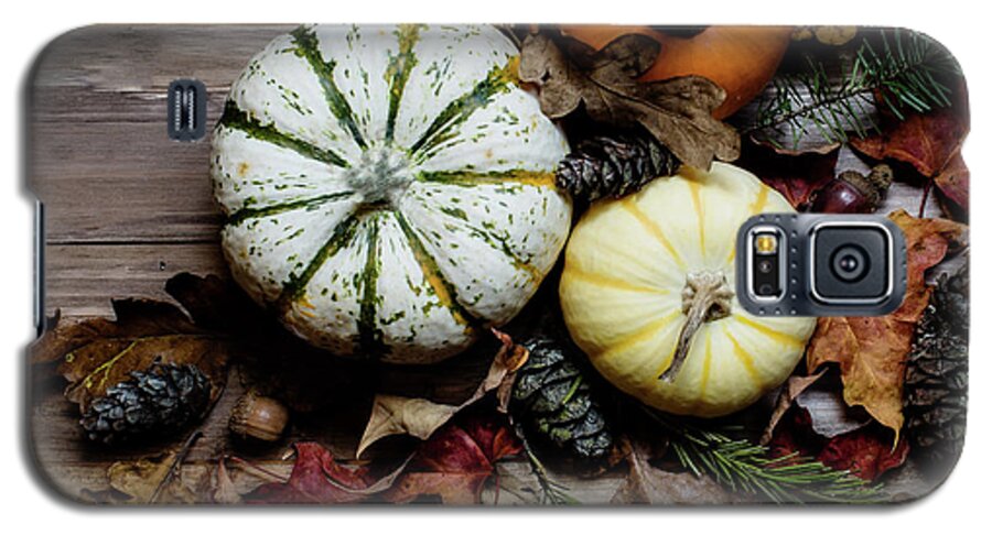 Thanksgiving Galaxy S5 Case featuring the photograph Pumpkins #1 by Rebecca Cozart
