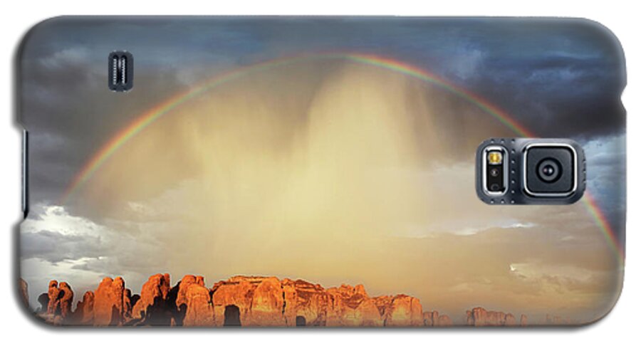 Rainbow Galaxy S5 Case featuring the photograph Rainbow Over Garden Of Eden #1 by Dan Norris