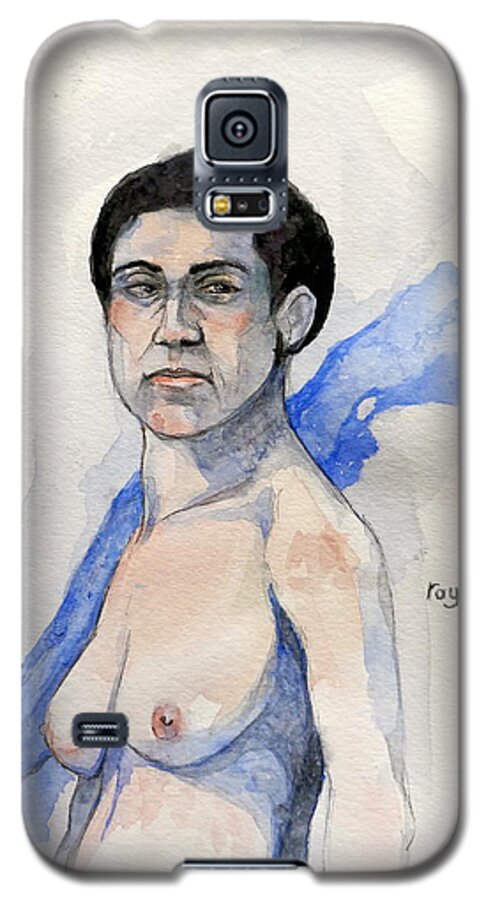 Female Galaxy S5 Case featuring the painting Sketch for Gabrielle #1 by Ray Agius