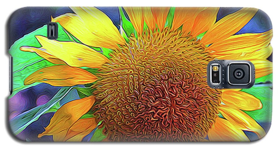 Yellow Galaxy S5 Case featuring the photograph Sunflower #2 by Allen Beatty