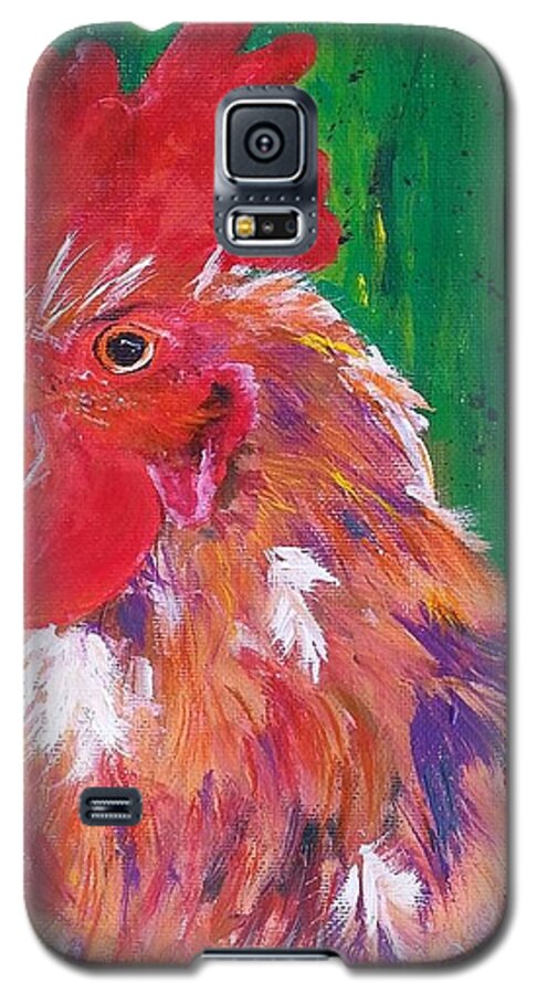 Trouble Two Galaxy S5 Case featuring the painting #14 Trouble Two #14 by Cheryl Nancy Ann Gordon
