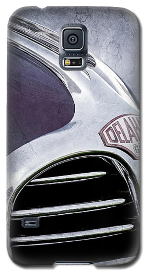 1947 Delahaye Emblem Galaxy S5 Case featuring the photograph 1947 Delahaye Emblem -1477ac by Jill Reger