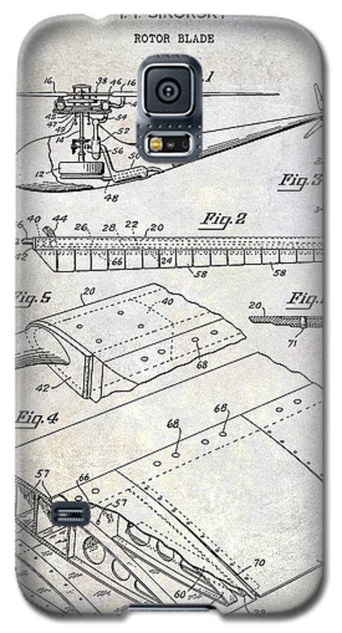 1949 Helicopter Patent Galaxy S5 Case featuring the photograph 1949 Helicopter Patent by Jon Neidert