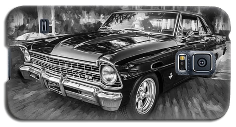 1967 Chevrolet Galaxy S5 Case featuring the photograph 1967 Chevrolet Nova Super Sport Painted BW 1 by Rich Franco