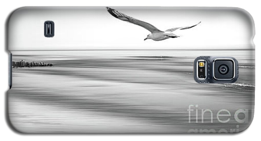 Beach Galaxy S5 Case featuring the photograph Desire Light Bw by Hannes Cmarits