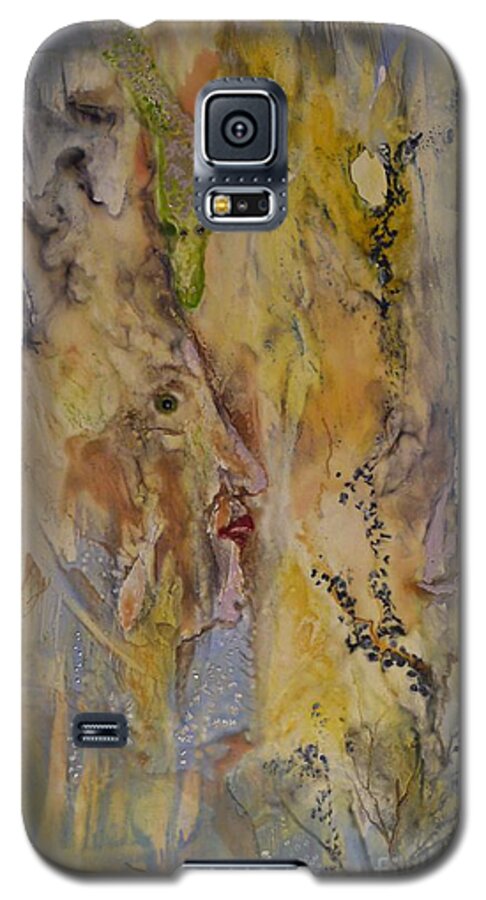 Spiritual Galaxy S5 Case featuring the painting Journey of the Soul by Heather Hennick