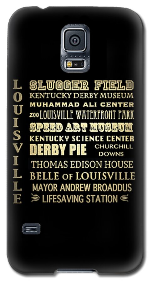 Louisville Galaxy S5 Case featuring the digital art Louisville Famous Landmarks #2 by Patricia Lintner
