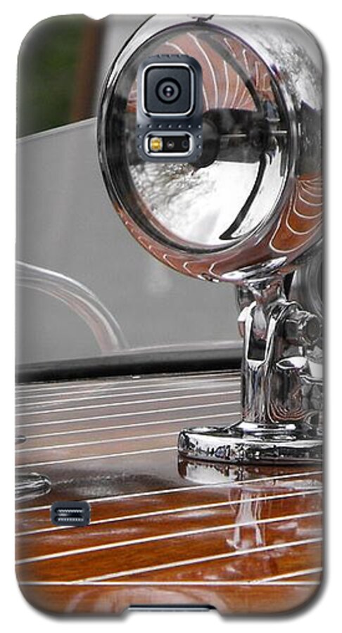 Chris Craft Galaxy S5 Case featuring the photograph 1050's Outboard Runabout by Neil Zimmerman