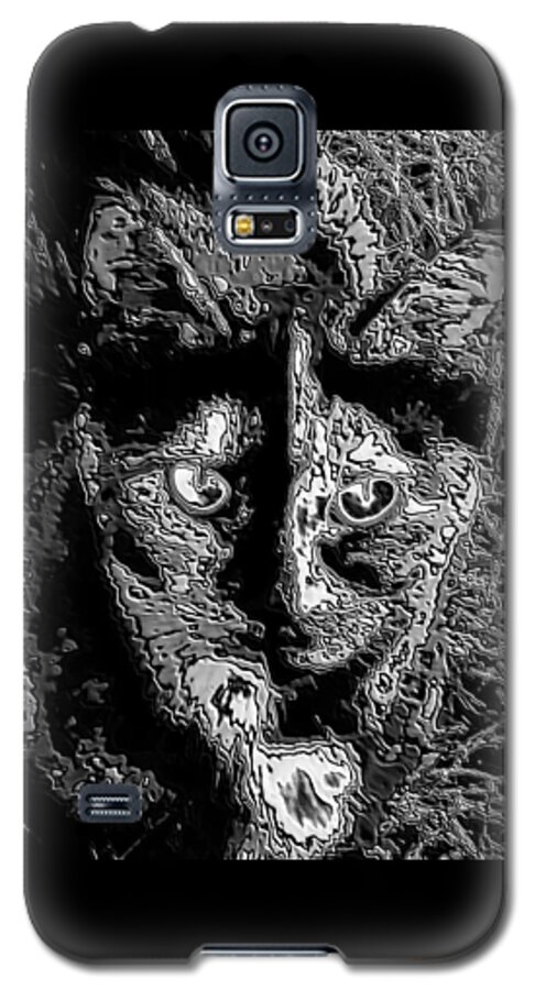 Digital Art Galaxy S5 Case featuring the photograph Coconut the Cat #3 by Belinda Cox