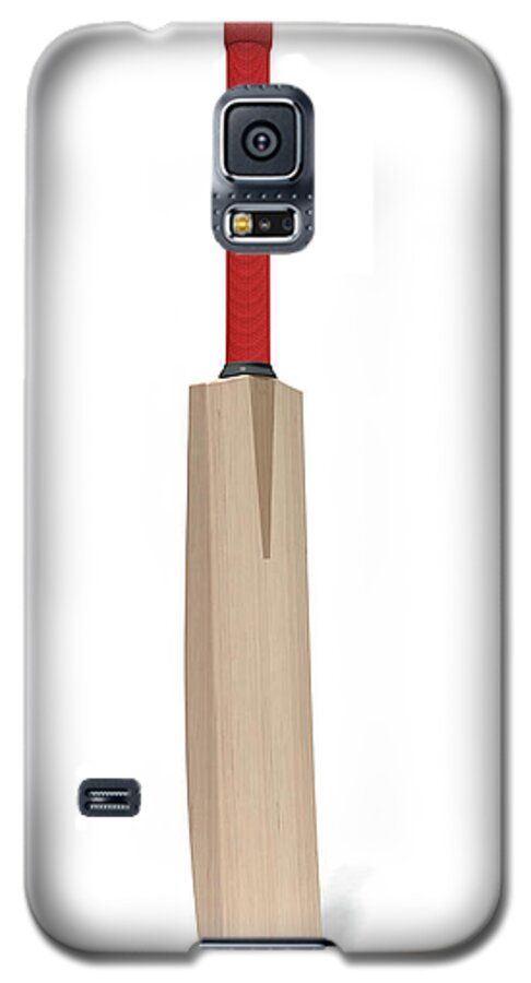 Cricket Galaxy S5 Case featuring the digital art Cricket Bat #3 by Allan Swart