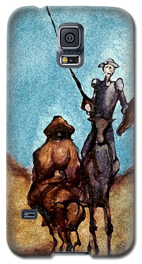 Don Quixote Galaxy S5 Case featuring the painting Don Quixote #3 by Kevin Middleton