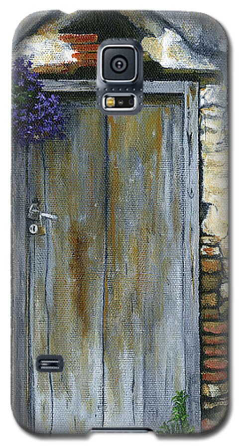 Doors Galaxy S5 Case featuring the painting 3 Septemvriou Street by Carol McCarty