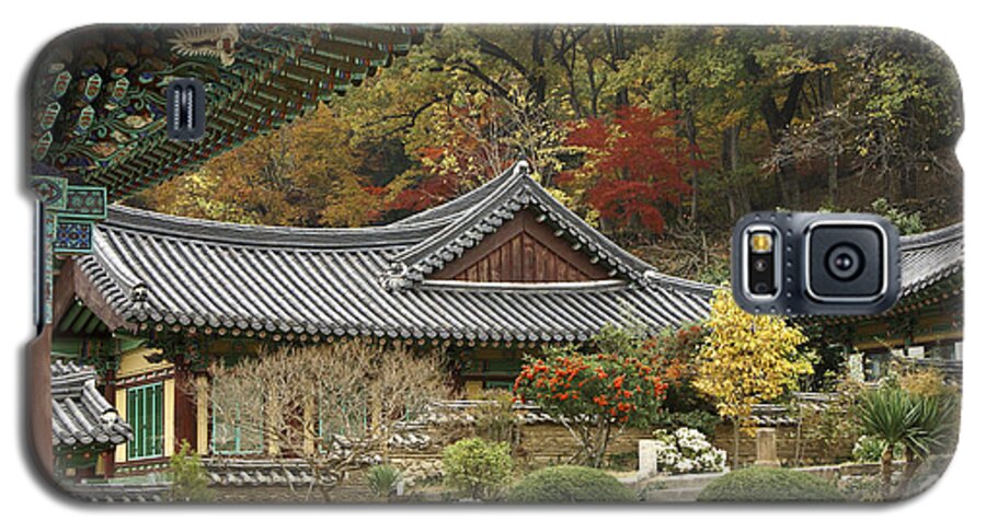 Korea Galaxy S5 Case featuring the photograph Seonamsa in Autumn #4 by Michele Burgess
