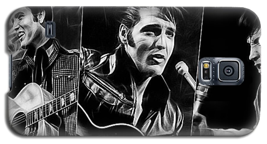 Elvis Art Galaxy S5 Case featuring the mixed media Elvis #6 by Marvin Blaine