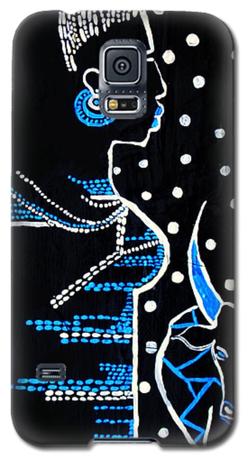 Jesus Galaxy S5 Case featuring the painting Murle Bride - South Sudan #6 by Gloria Ssali