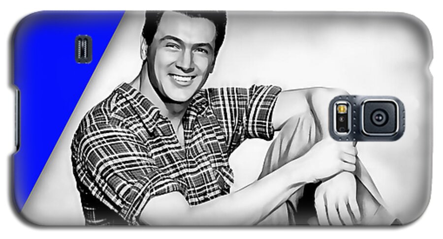 Rock Hudson Galaxy S5 Case featuring the mixed media Rock Hudson Collection #8 by Marvin Blaine