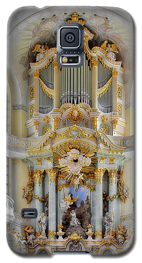 Organ Galaxy S5 Case featuring the photograph A church filled with music - Church of Our Lady Dresden by Alexandra Till
