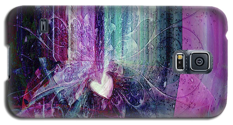 A Kind Heart Galaxy S5 Case featuring the digital art A kind Heart by Linda Sannuti