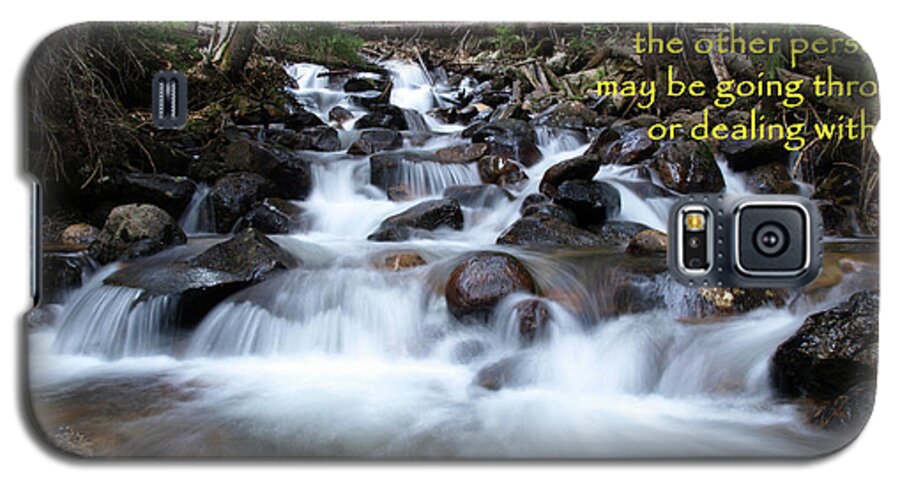 Nature Galaxy S5 Case featuring the photograph A Mountain Stream Situation by DeeLon Merritt